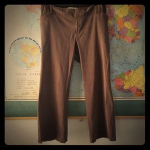 Old navy brown slacks boot cut